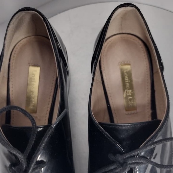 Louise Et Cie Classic Black Men\'s Dress Shoes size 7 pre owned Exellent cond